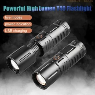 WATERPROOF STRONG LED FLASHLIGHT WITH POWER BANK