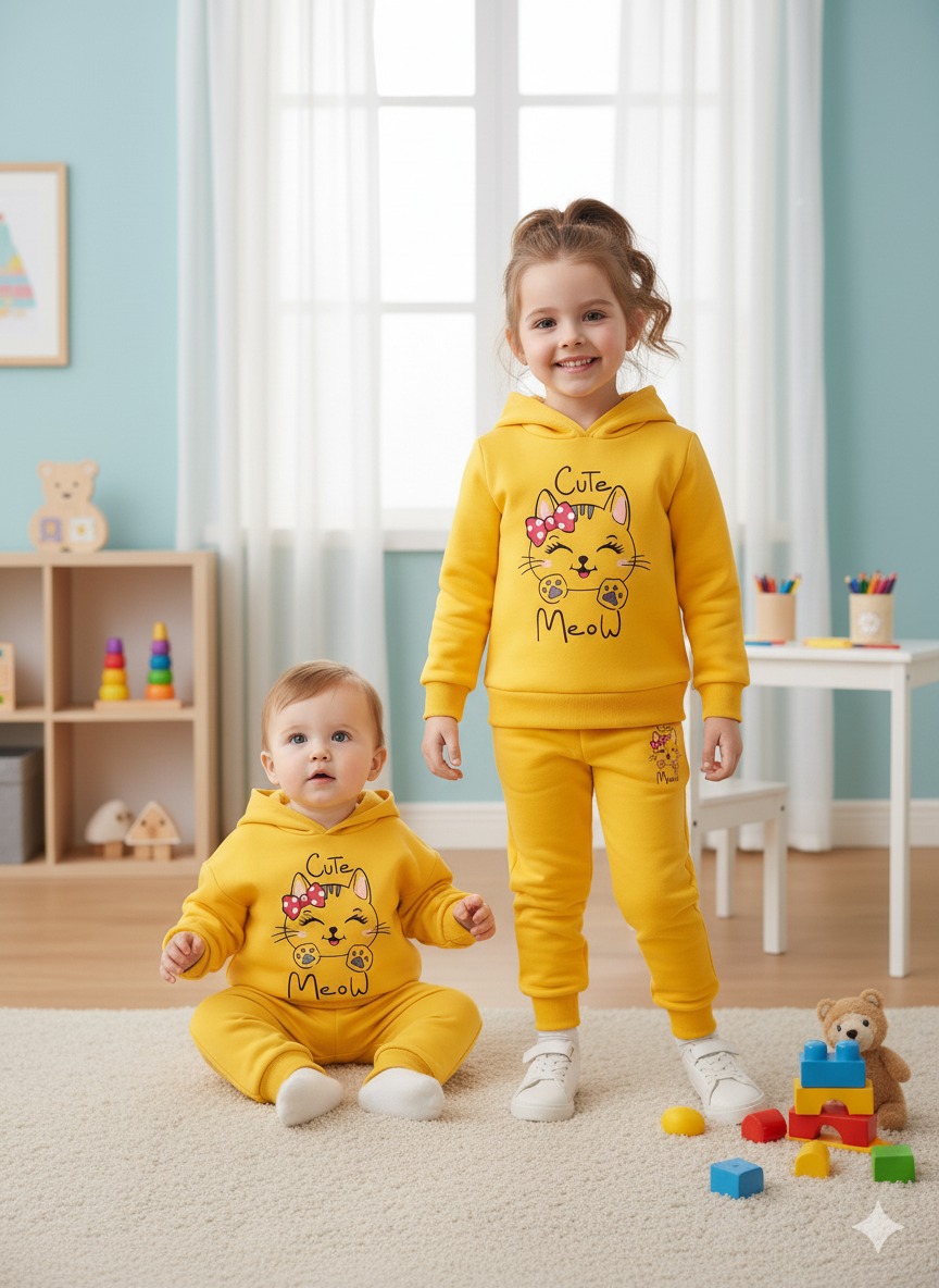 Hoodie Set winter hoodie set-Trouser + Hoodie