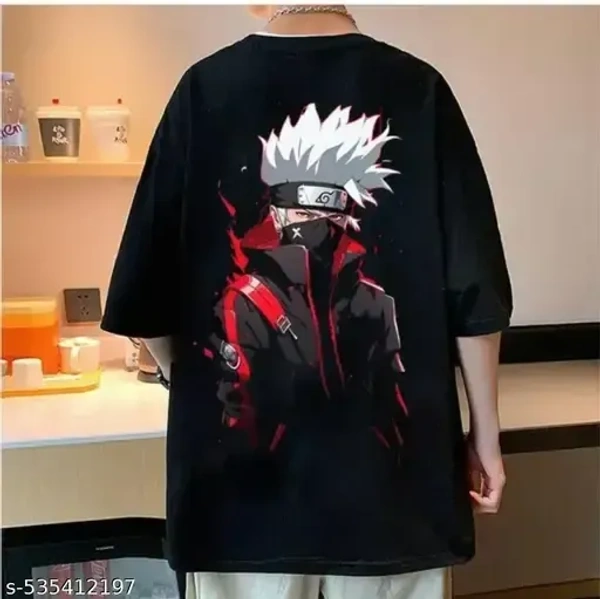 Premium Anime Graphic drop shoulder T-Shirt for Men – Black | Streetwear Edition